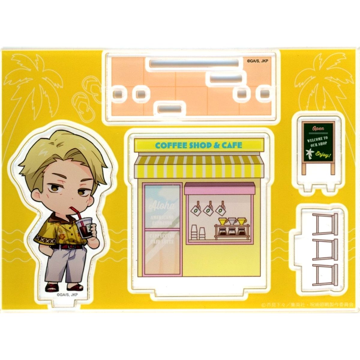 A Prize Kento Nanami Jujutsu Kaisen Drink Acrylic Diorama Marukuji Aloha vibes Great Fortune 04 [USED]
