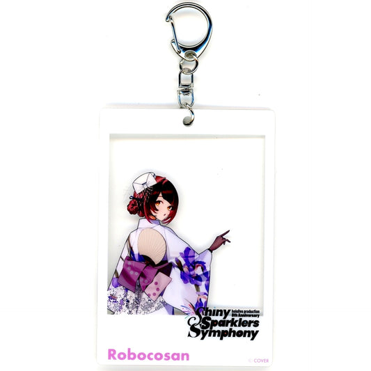 Robocosan hololive production Holo Hanabi 8th Anniversary Fireworks Shiny Sparklers Symphony Instant Photo Style Keychain [USED]