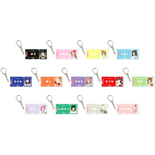 Set of 13 Love Live! Nijigasaki High School Idol Club Acrylic Keychain 03. Parade Ver. Illustration [USED]