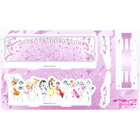 04. Lineup Design Parade Ver. Illustration Premium Acrylic Diorama Plate Love Live! Superstar!! [USED]