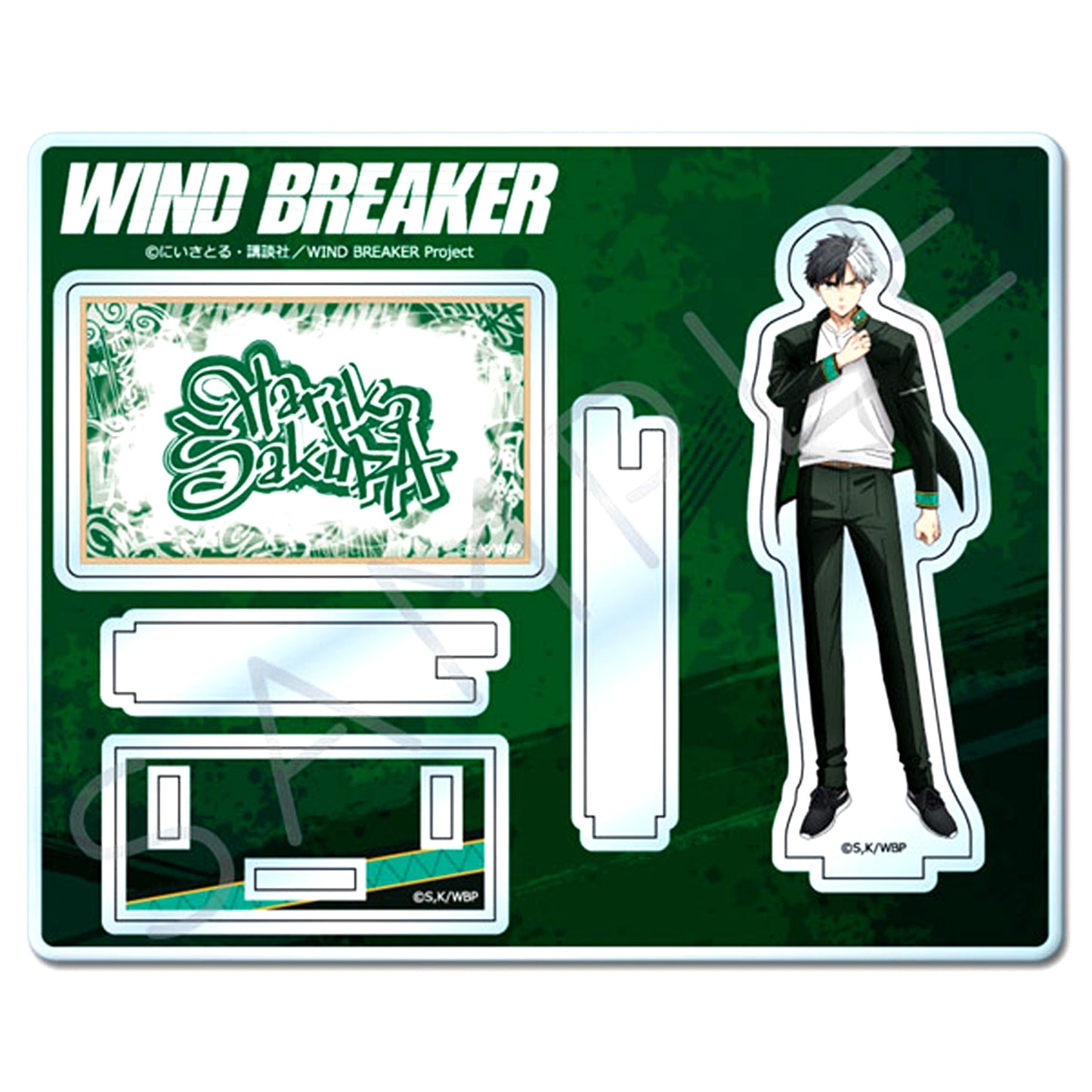 Haruka Sakura YA. Acrylic Stand Part 3 WIND BREAKER [USED]