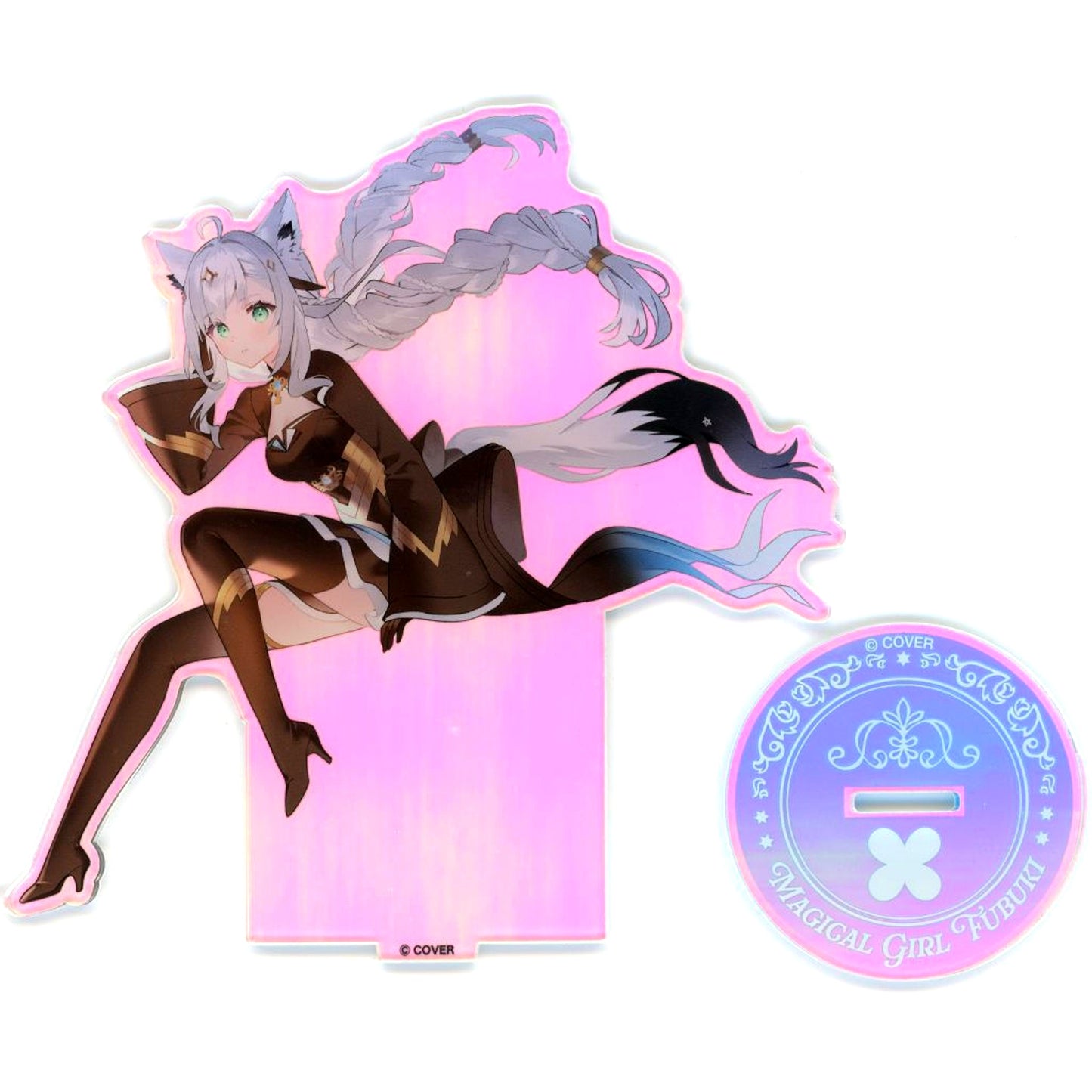Shirakami Fubuki Magical Girl Fubuki Acrylic Stand 2025 Key Visual Ver. Virtual YouTuber Hololive Magical Girl HoloWitches! 2025 Key Visual Goods [USED]