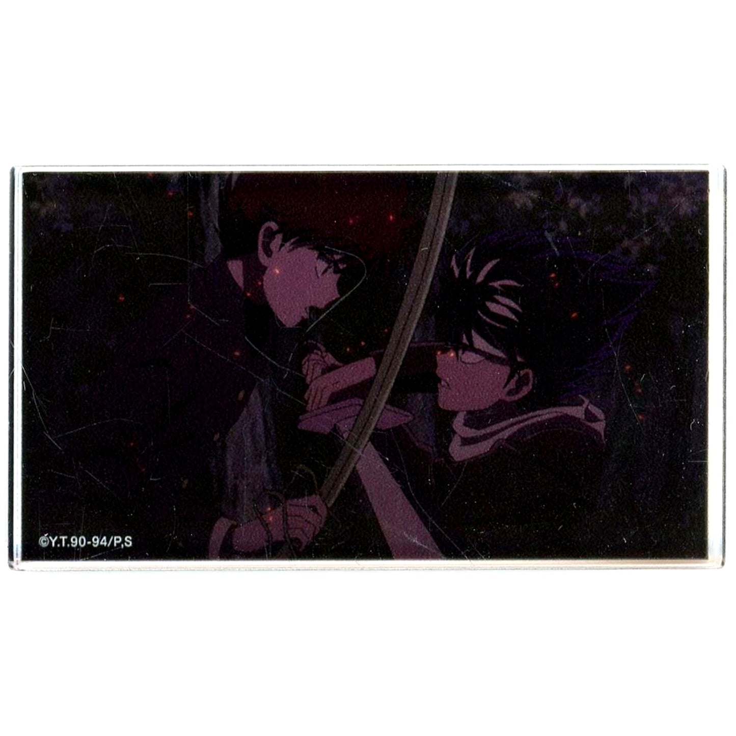 Hiei & Kurama Facing/Sword Acrylic Collection Acrylic Block Yu Yu Hakusho WEB Kuji 13th TWO SHOTS D-6 Prize [USED]