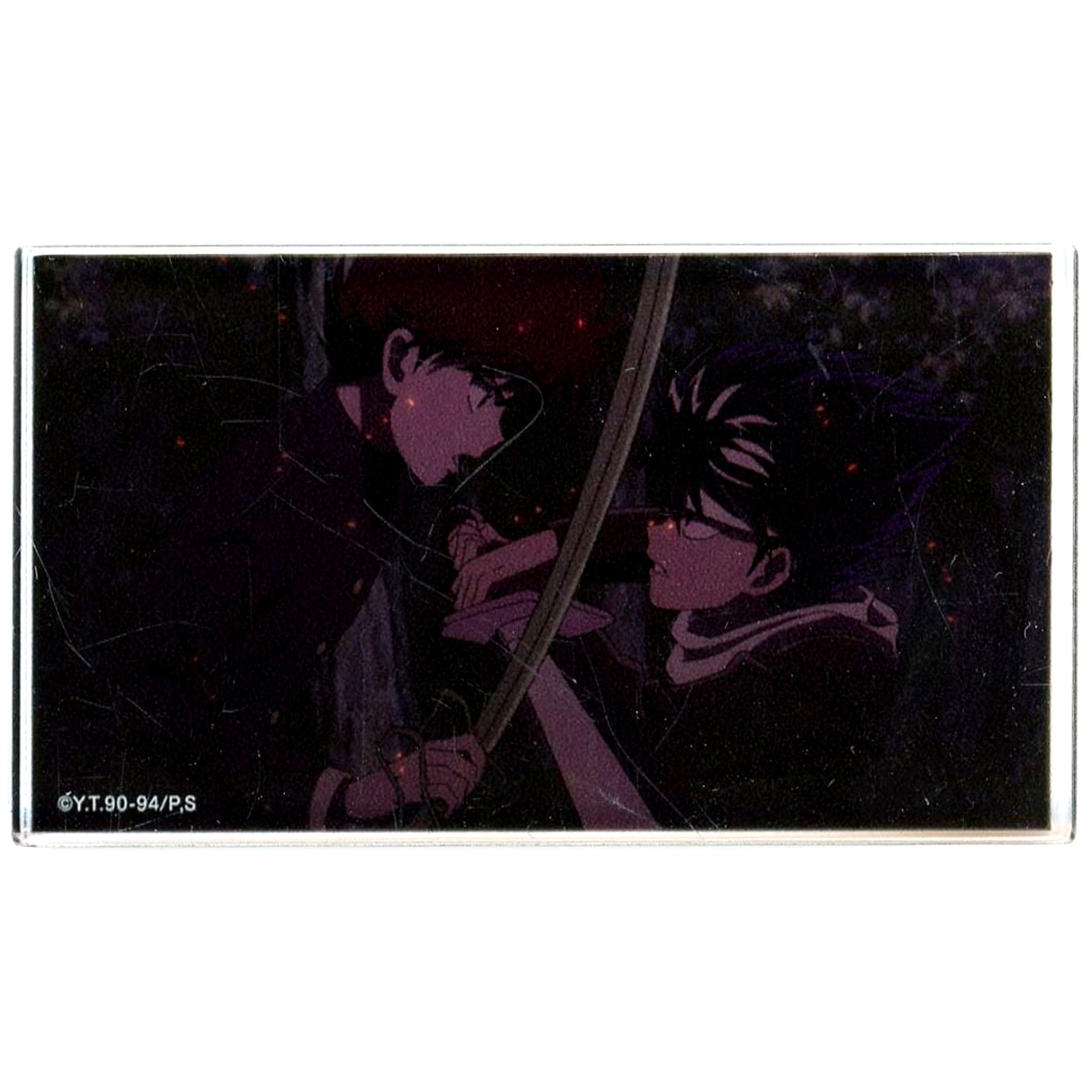 Hiei & Kurama Facing/Sword Acrylic Collection Acrylic Block Yu Yu Hakusho WEB Kuji 13th TWO SHOTS D-6 Prize [USED]