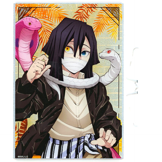 Obanai Iguro A Prize Demon Slayer: Kimetsu no Yaiba x Sunshine City Total Concentration! Urban Legend of the Sun Chapter 3 Mini Game Giant Garapon Metallic Acrylic Board [USED]