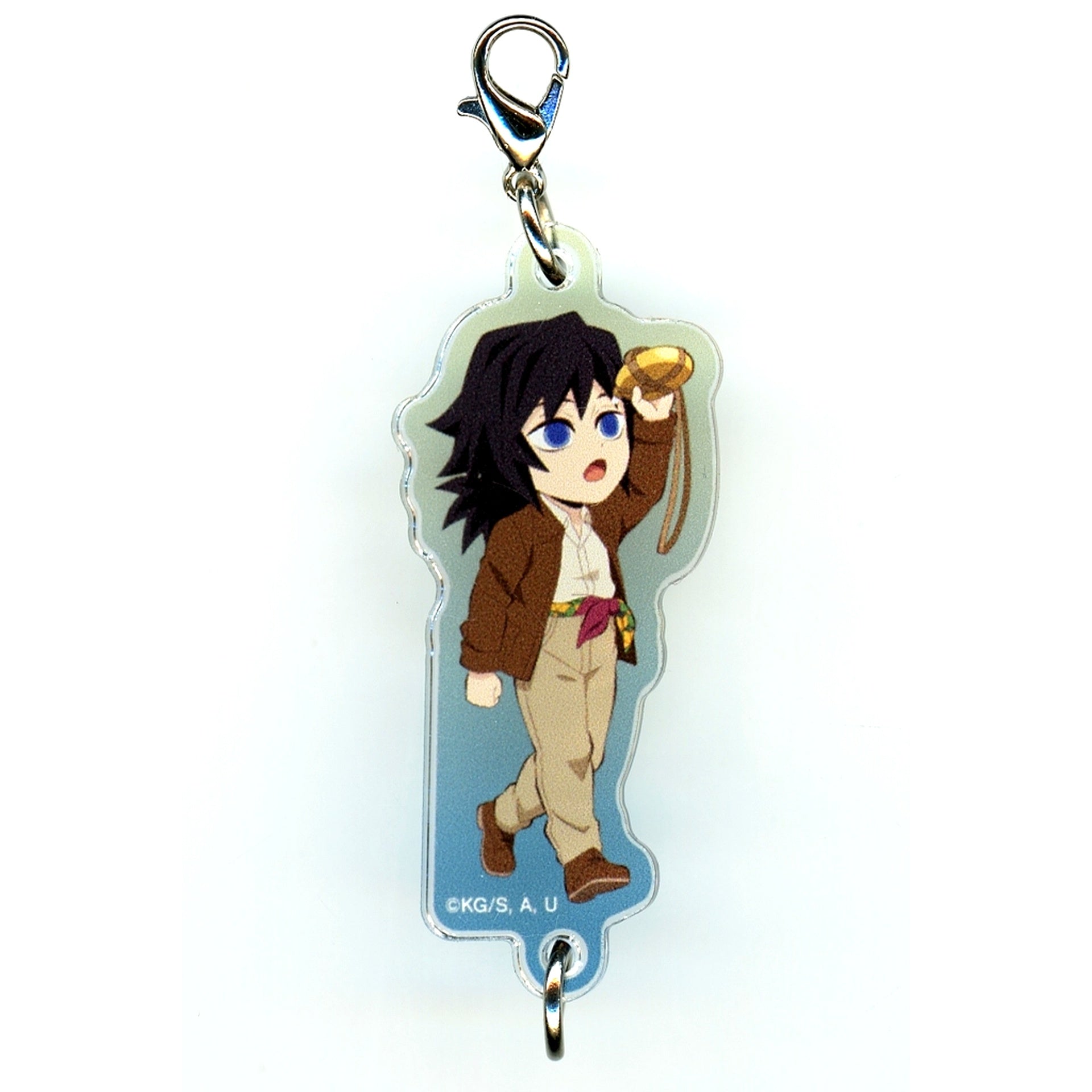 Giyu Tomioka Demon Slayer Kimetsu no Yaiba Sunshine City Zen Shuchu Sun City Legend Giant Garapon Prize B Mini Chara Connecting Charm [USED]
