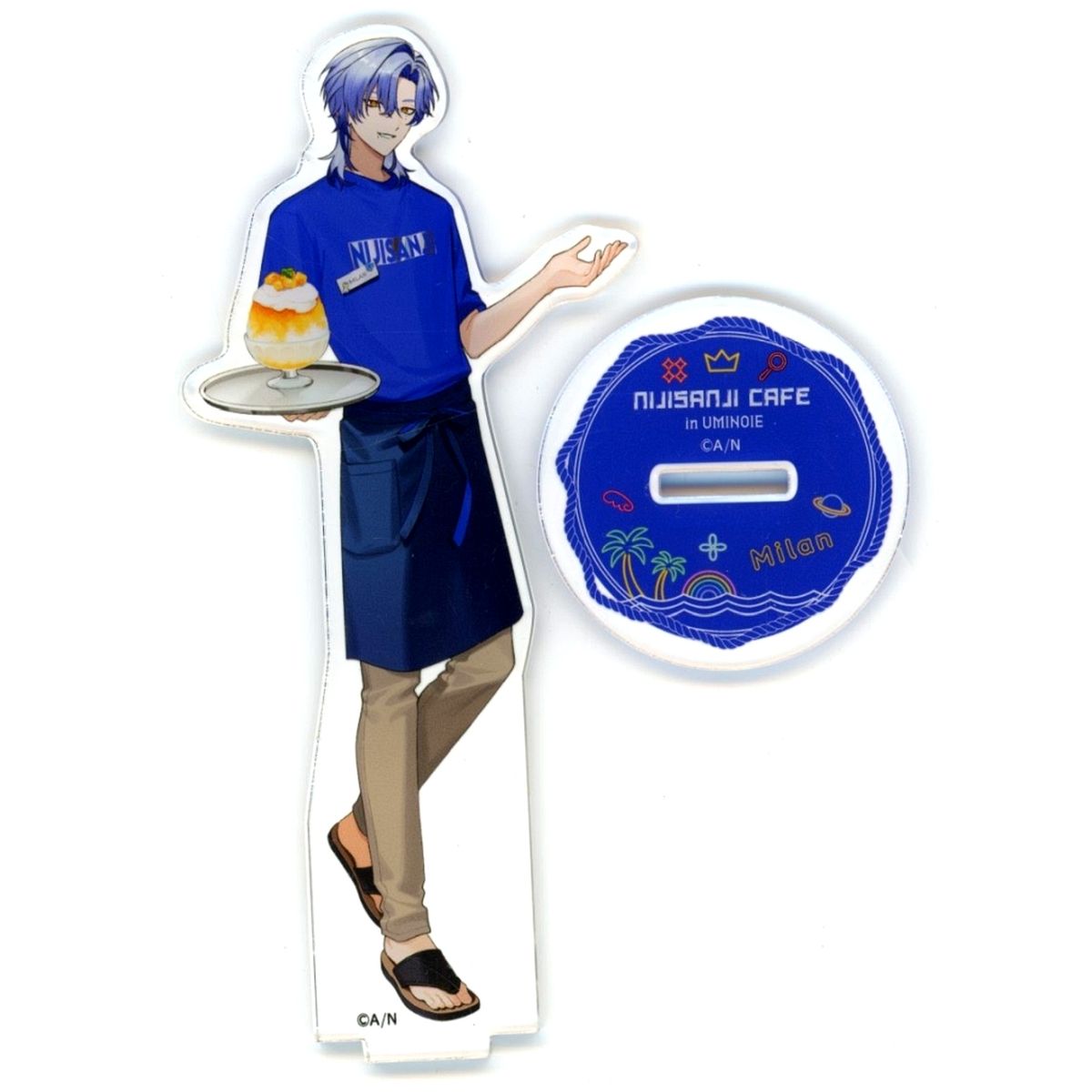 Milan Kestrel Virtual YouTuber Nijisanji Life Size Acrylic Stand Beach House Ver. NIJISANJI x SWEETS PARADISE Vol. 12 in Beach House [USED]