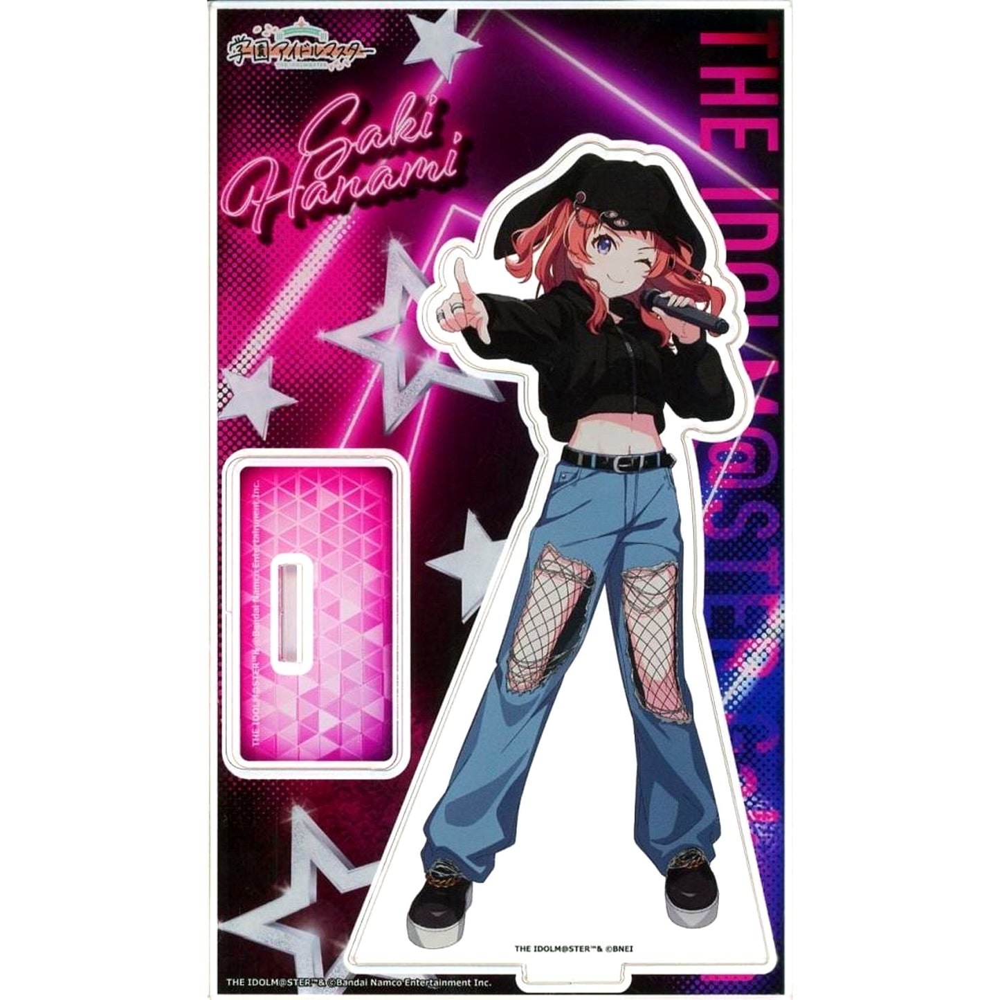 Saki Hanami Gakuen Idolmaster Acrylic Stand Karaoke no Tetsujin Vol.2 [USED]