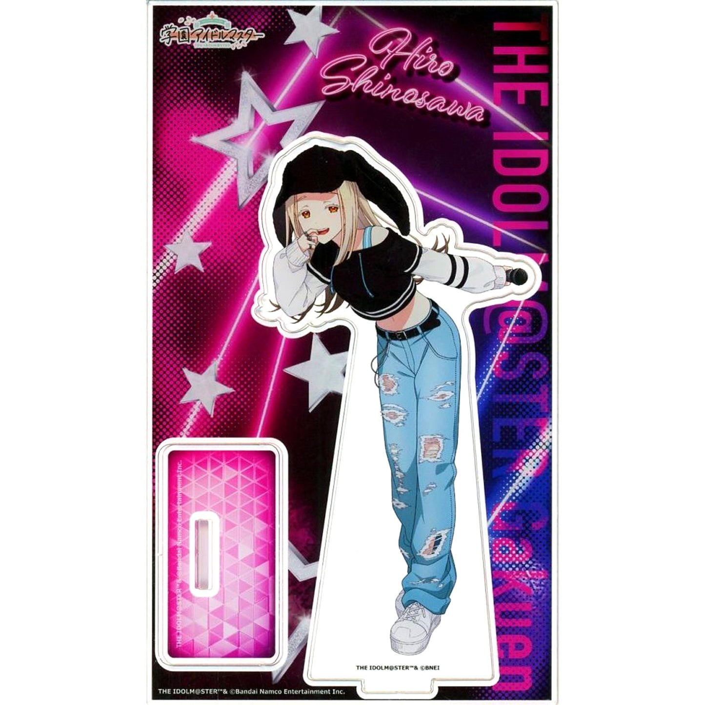 Hiro Shinosawa Acrylic Stand Gakuen Idolmaster x Karaoke no Tetsujin Vol.2 [USED]