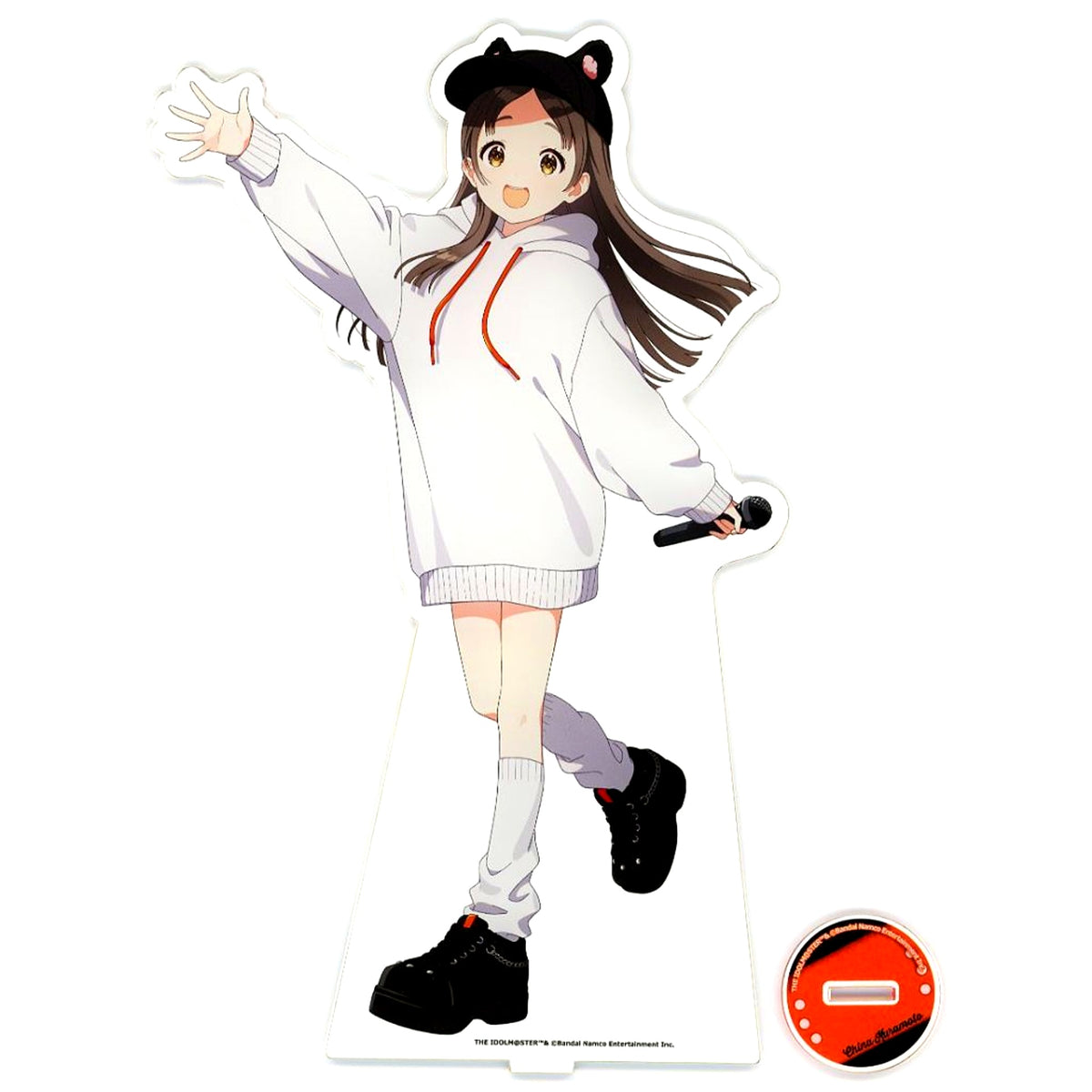 China Kuramoto Gakuen Idolmaster x Karaoke no Tetsujin Vol.2 Mail Order Limited BIG Acrylic Stand [USED]