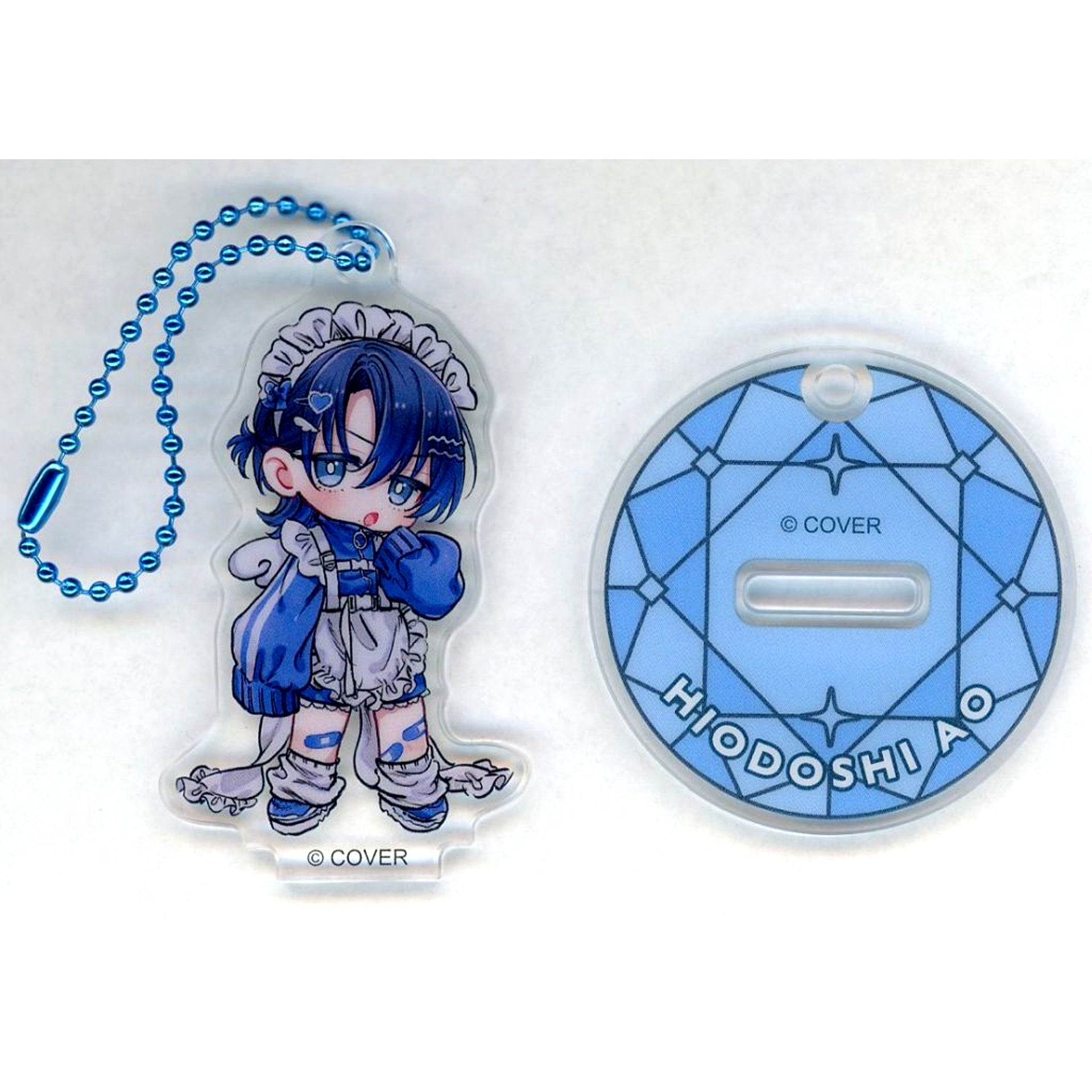 B. Hiodoshi Ao Hololive DEV_IS Ao-kun Stylish Random Mini Acrylic Stand Keychain Birthday Celebration 2025 [USED]