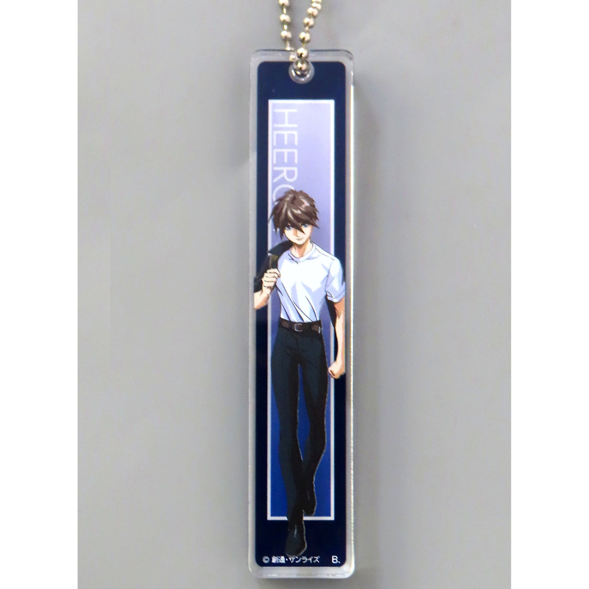 Heero Yuy Character Illustration Room Key Style Acrylic Charm Mobile Suit Gundam Wing Endless Waltz [USED]
