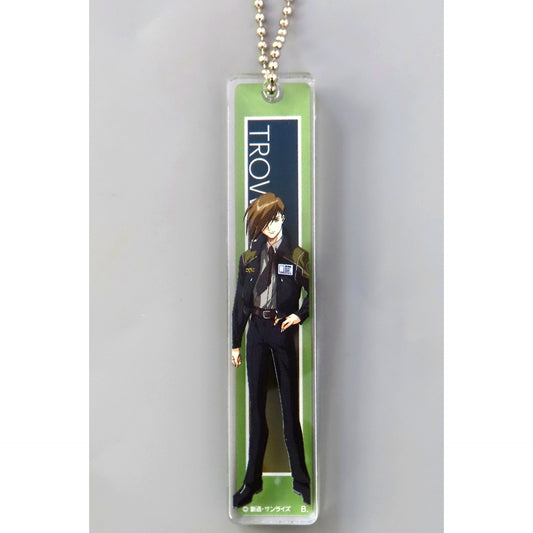 Trowa Barton Character Illustration Room Key Style Acrylic Charm Mobile Suit Gundam Wing Endless Waltz [USED]