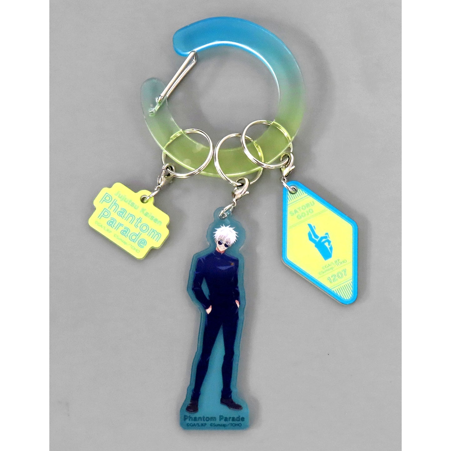 Satoru Gojo C Prize Carabiner Acrylic Keychain Fanpare Kuji Jujutsu Kaisen Hidden Inventory Premature Death [USED]