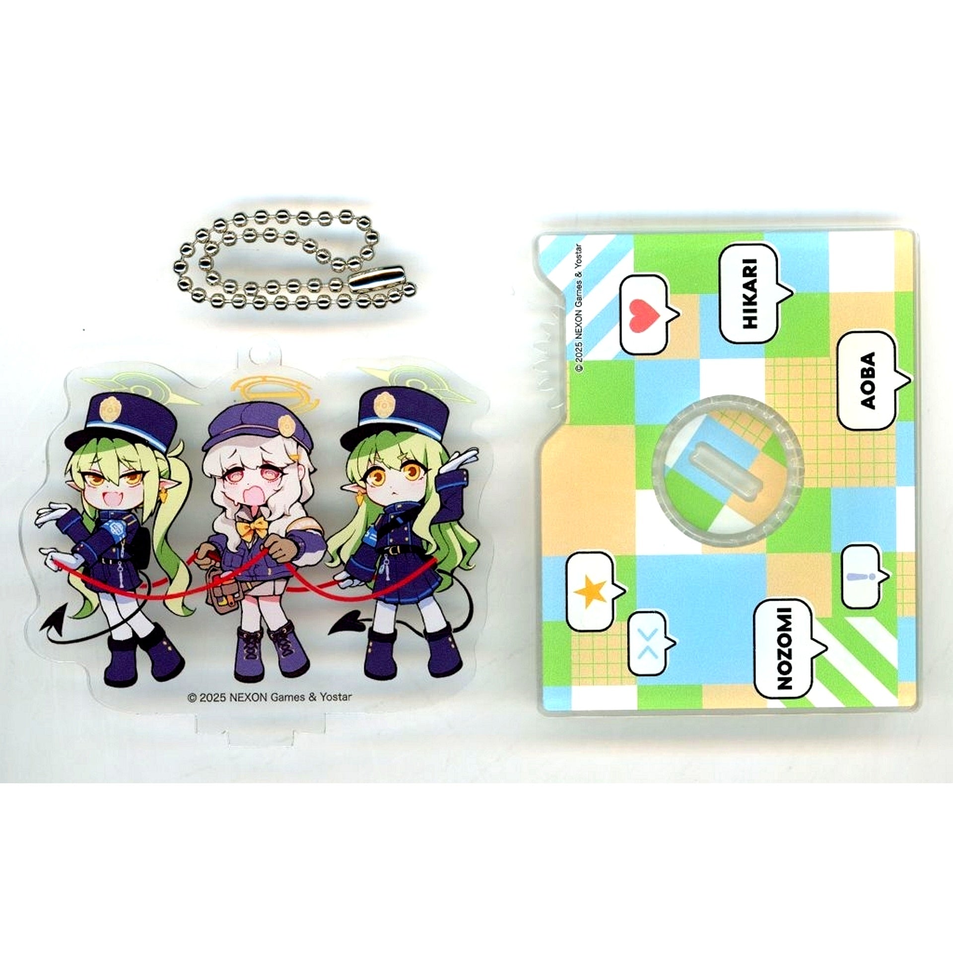 Hikari Tachibana & Nozomi Tachibana & Aoba Utsumi Blue Archive Spinning Acrylic Stand [USED]