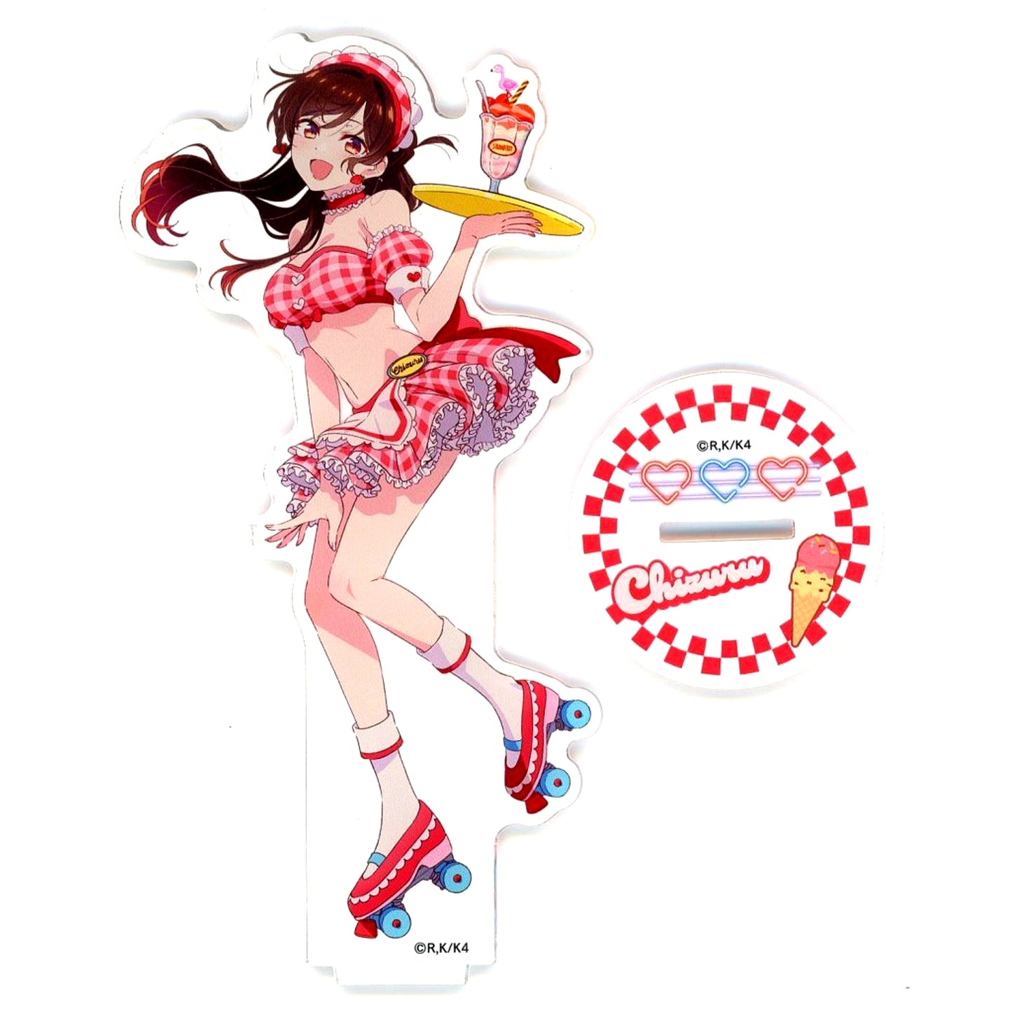 Chizuru Mizuhara Rent-a-Girlfriend Kujicolle Midsummer Ice Cream Shop A-01 Prize Acrylic Stand [USED]