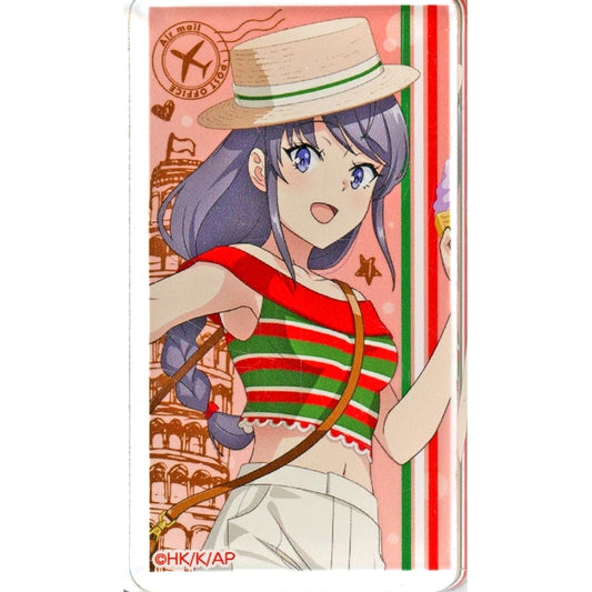 Mai Sakurajima C B-03 Prize Acrylic Block Kujicolle Rascal Does Not Dream of Santa Claus Travel Fashion Style [USED]