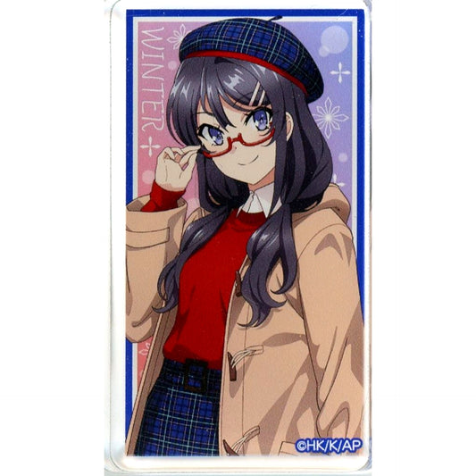 Mai Sakurajima F B-06 Prize Seishun Buta Yarou wa Santa Claus no Yume wo Minai Travel Fashion Style Acrylic Block Kujicolle [USED]