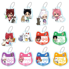 Dandadan Puchi Choko Trading Acrylic Keychain Cat Cafe Set of 12 [USED]