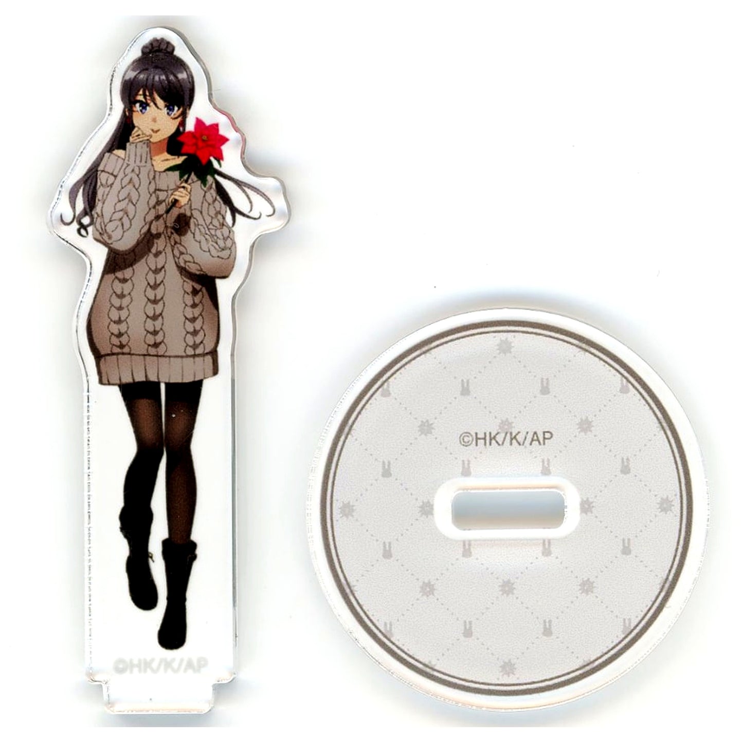Mai Sakurajima Winter Full Body Mai Sakurajima Birthday 2025 Ver. Illustration Trading Acrylic Stand Rascal Does Not Dream of a Season Girl Mai Sakurajima Birthday Fair 2025 in Animate [USED]