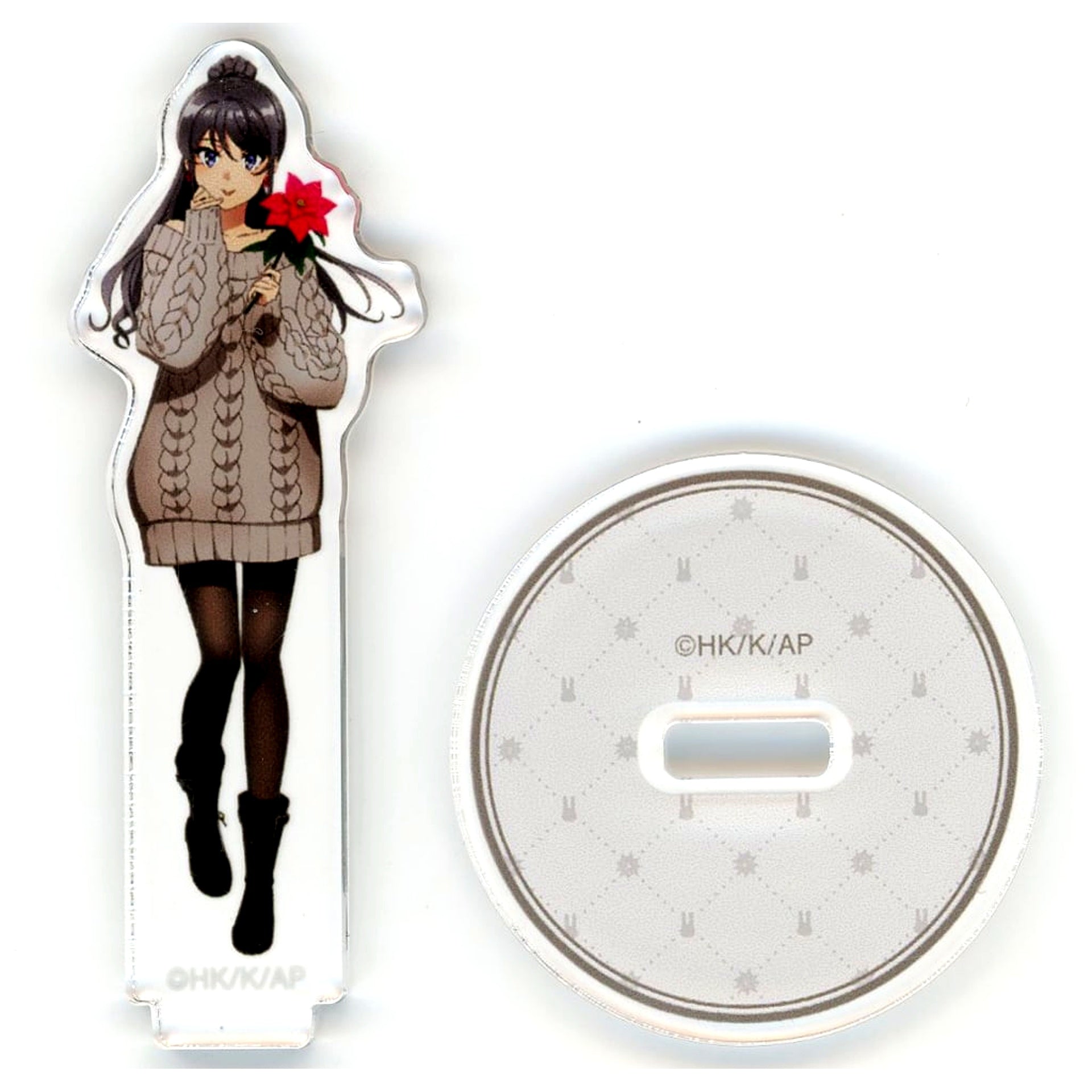 Mai Sakurajima Winter Full Body Mai Sakurajima Birthday 2025 Ver. Illustration Trading Acrylic Stand Rascal Does Not Dream of a Season Girl Mai Sakurajima Birthday Fair 2025 in Animate [USED]