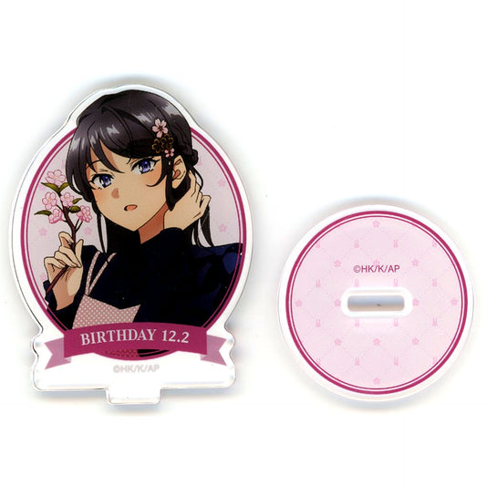 Mai Sakurajima Spring Close-up Mai Sakurajima Birthday 2025 Ver. Illustration Trading Acrylic Stand Rascal Does Not Dream of a Season Girl Mai Sakurajima Birthday Fair 2025 in Animate [USED]