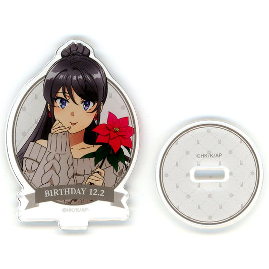 Mai Sakurajima Winter Close-up Mai Sakurajima Birthday 2025 Ver. Illustration Trading Acrylic Stand Rascal Does Not Dream of a Season Girl Mai Sakurajima Birthday Fair 2025 in Animate [USED]