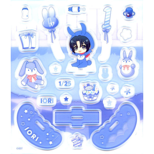 Iori Izumi IDOLiSH7 Baby Komyu Acrylic Flake and Yurayura Stand [USED]