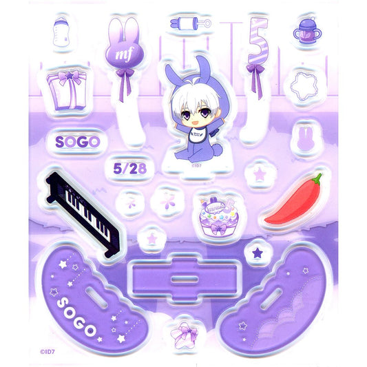 Sogo Osaka IDOLiSH7 Bebi Komyu Acrylic Flake & Swaying Stand [USED]