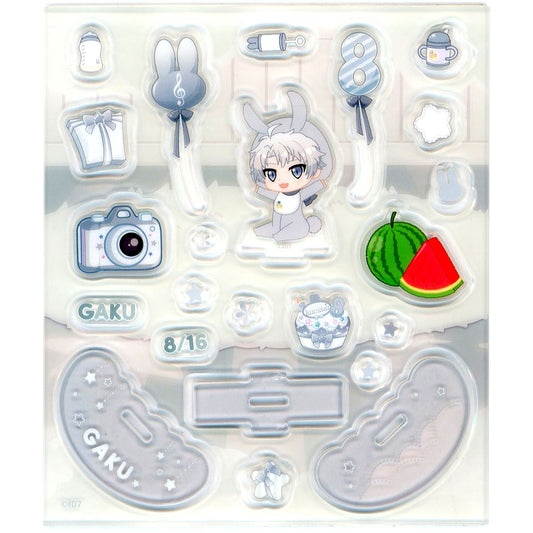 Gaku Yaotome IDOLiSH7 Baby Komyu Acrylic Flake & Swaying Stand [USED]