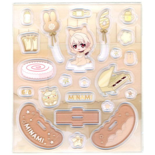 Minami Natsume IDOLiSH7 Baby Komyu Acrylic Flake & Swaying Stand [USED]