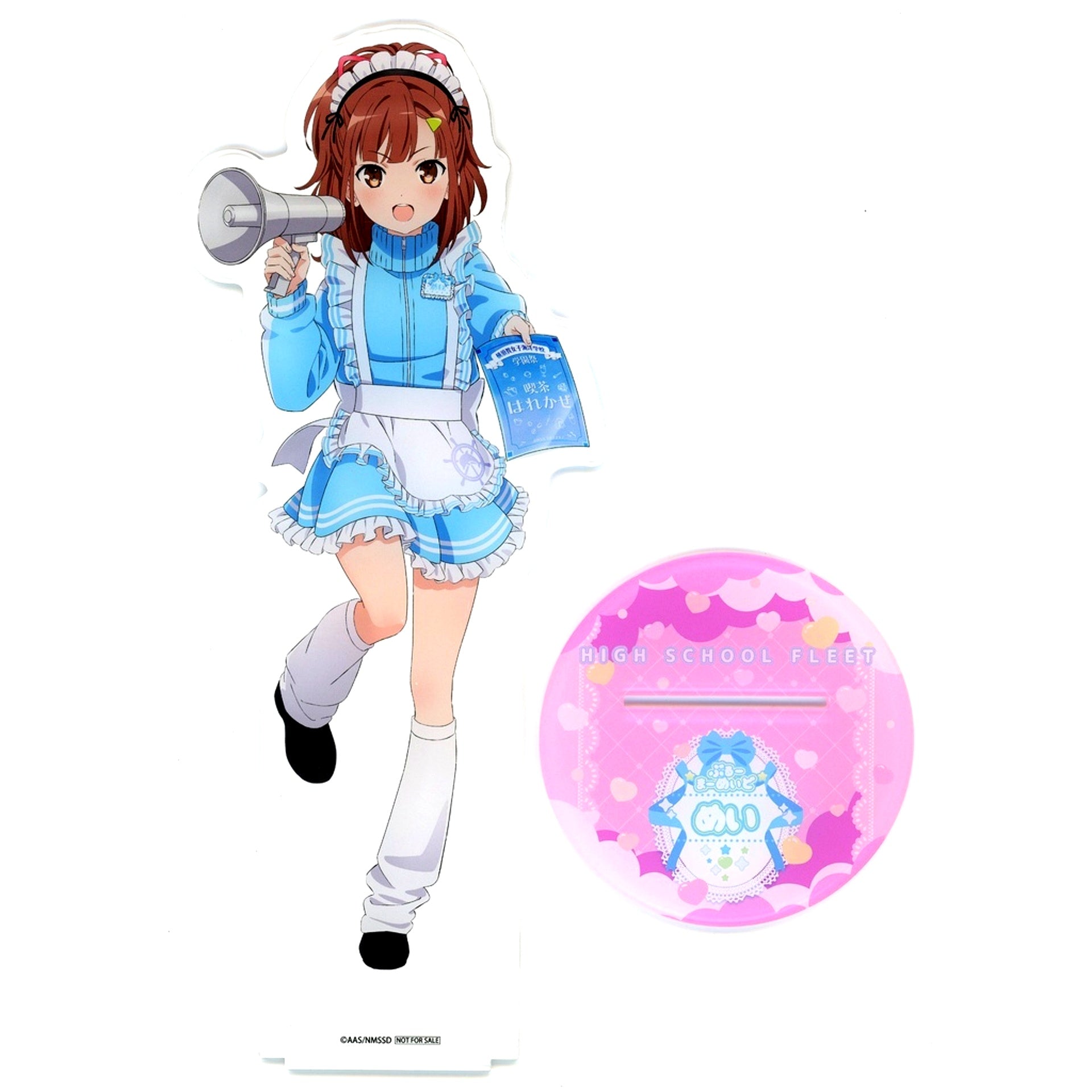 Mei Nishizaki A Prize Extra Large Acrylic Figure Harekaze Cafe Ver. High School Fleet the Movie 9th Anniversary Store in Gamers Lottery & Gamers Online Shop Lottery [USED]
