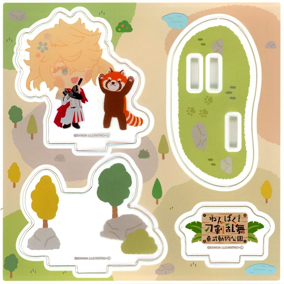 Ichimonji Norimune Wanpaku! Touken Ranbu x Tobu Zoo Acrylic Stand Plate [USED]