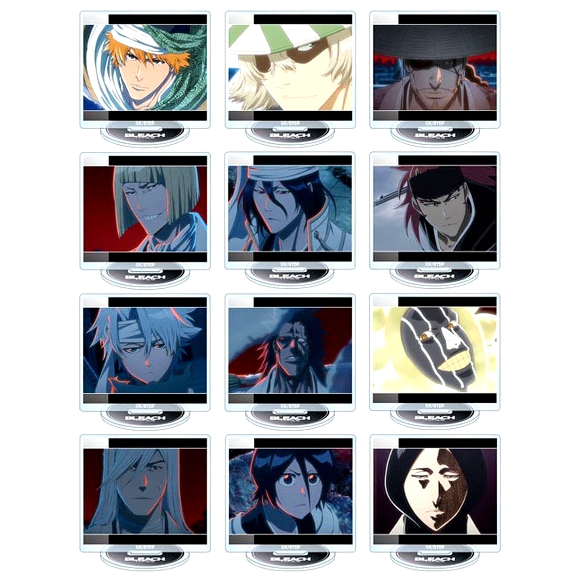 BLEACH Thousand Year Blood War Trading Scene Acrylic Stand ver A Set of 12 [USED]