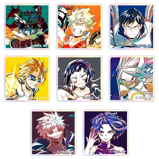Set of 8 My Hero Academia Trading Ani-Art Part 8 Aurora Acrylic Tile Ver.B [USED]