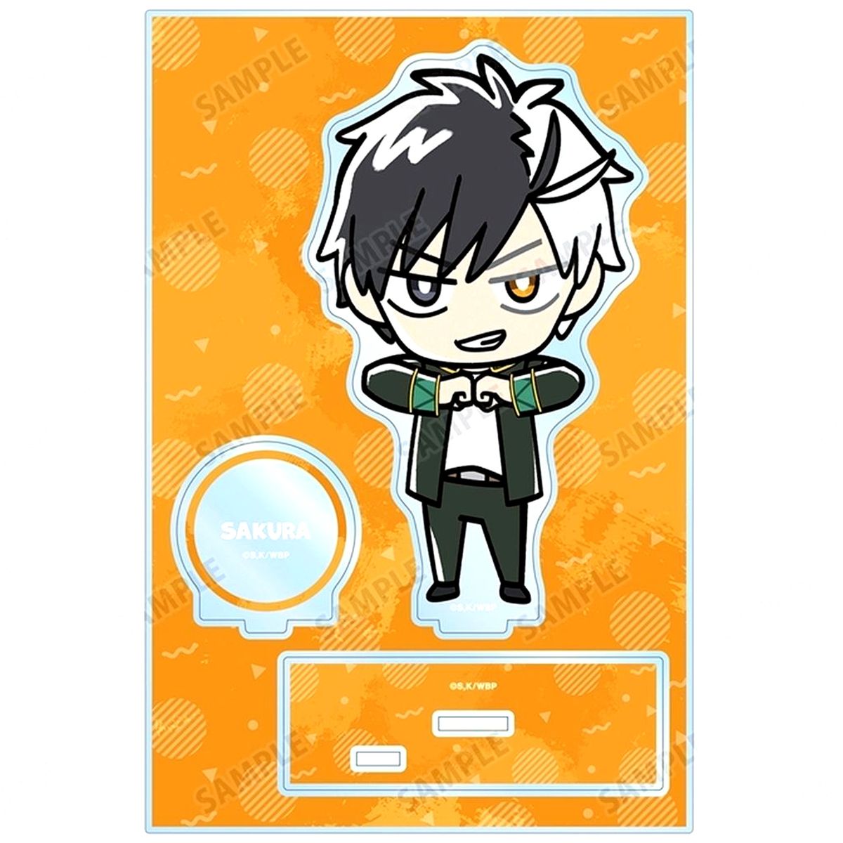 Haruka Sakura Chibi Big Acrylic Stand with Parts Wind Breaker [USED]