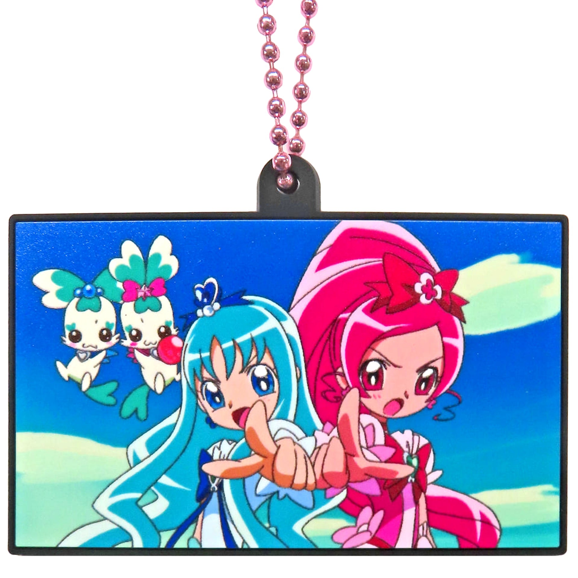 Pretty Cure Cure Blossom & Others Heart Catch Pretty Cure! Ichiban Kuji Forever Hearts! Memorable Scene Rubber Charm Prize H [USED]