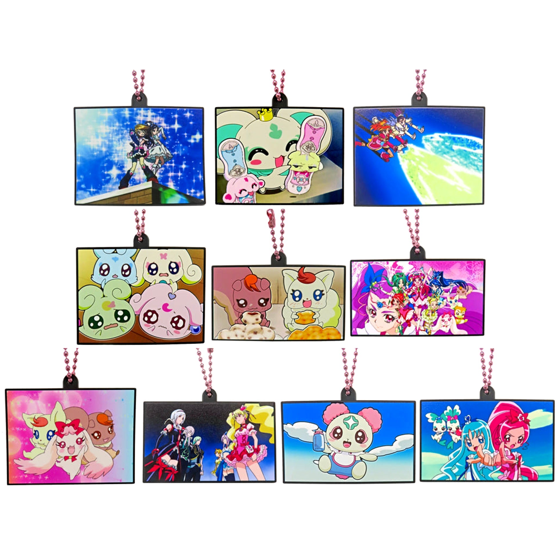 Pretty Cure Cure Black & Others All 10 Types Set Ichiban Kuji Forever Hearts! Memorable Scene Rubber Charm Prize H [USED]