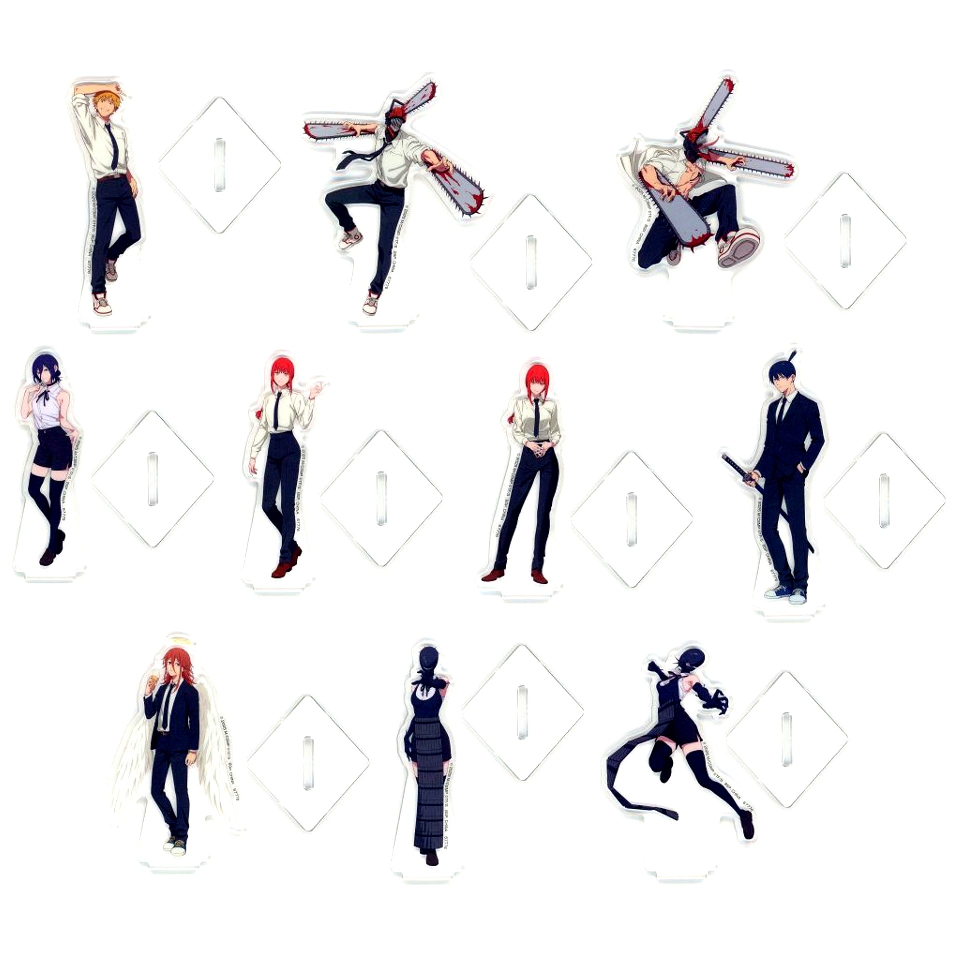 Set of 10 Acrylic Stand Ichiban Kuji Chainsaw Man the Movie: Reze Arc Prize G [USED]
