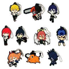Set of 10 Rubber Charm Ichiban Kuji Chainsaw Man the Movie: Reze Arc Prize I [USED]