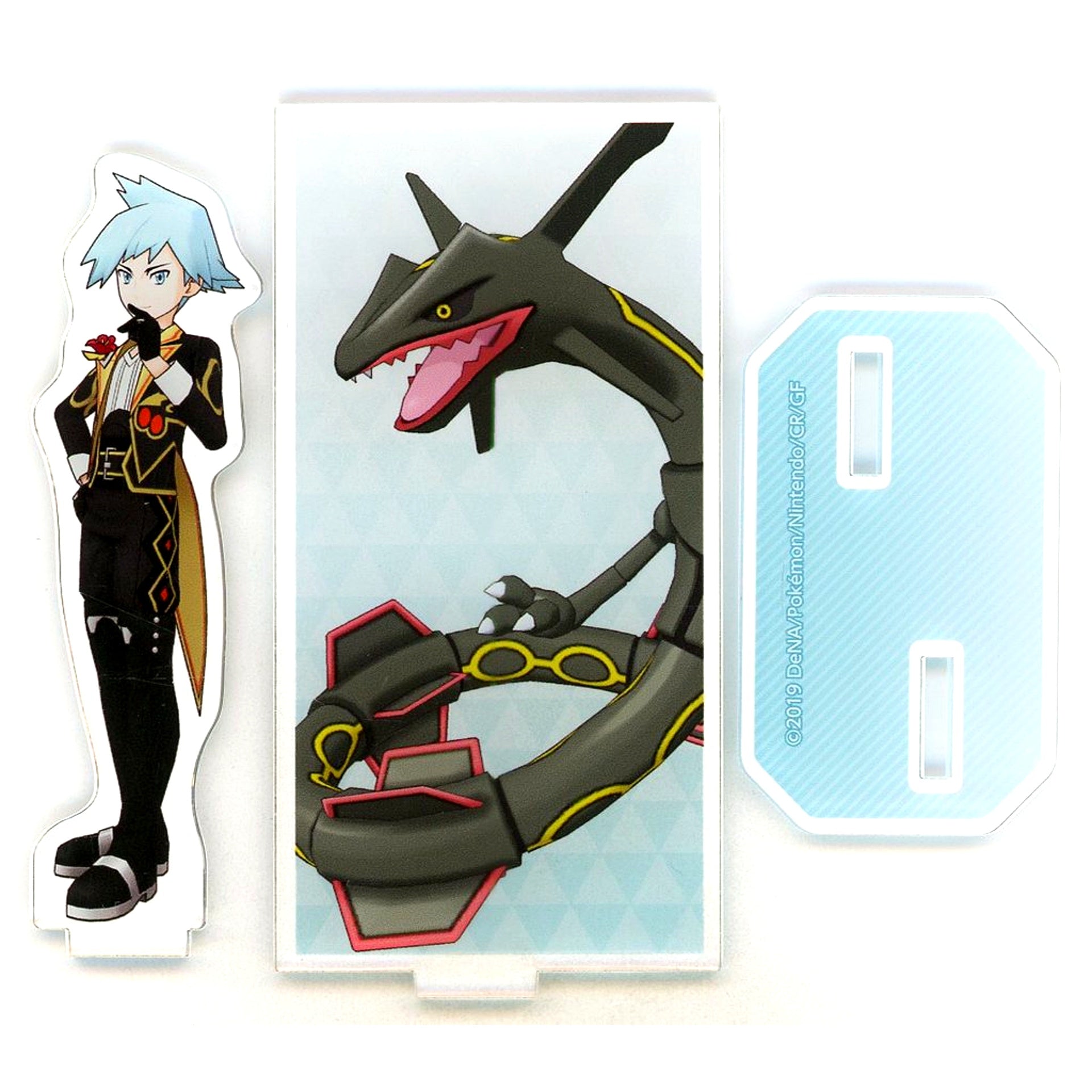 Steven 21st Anniversary & Rayquaza Pokemon Masters EX x Karaoke Manekineko Acrylic Stand [USED]