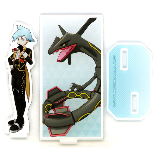 Steven 21st Anniversary & Rayquaza Pokemon Masters EX x Karaoke Manekineko Acrylic Stand [USED]
