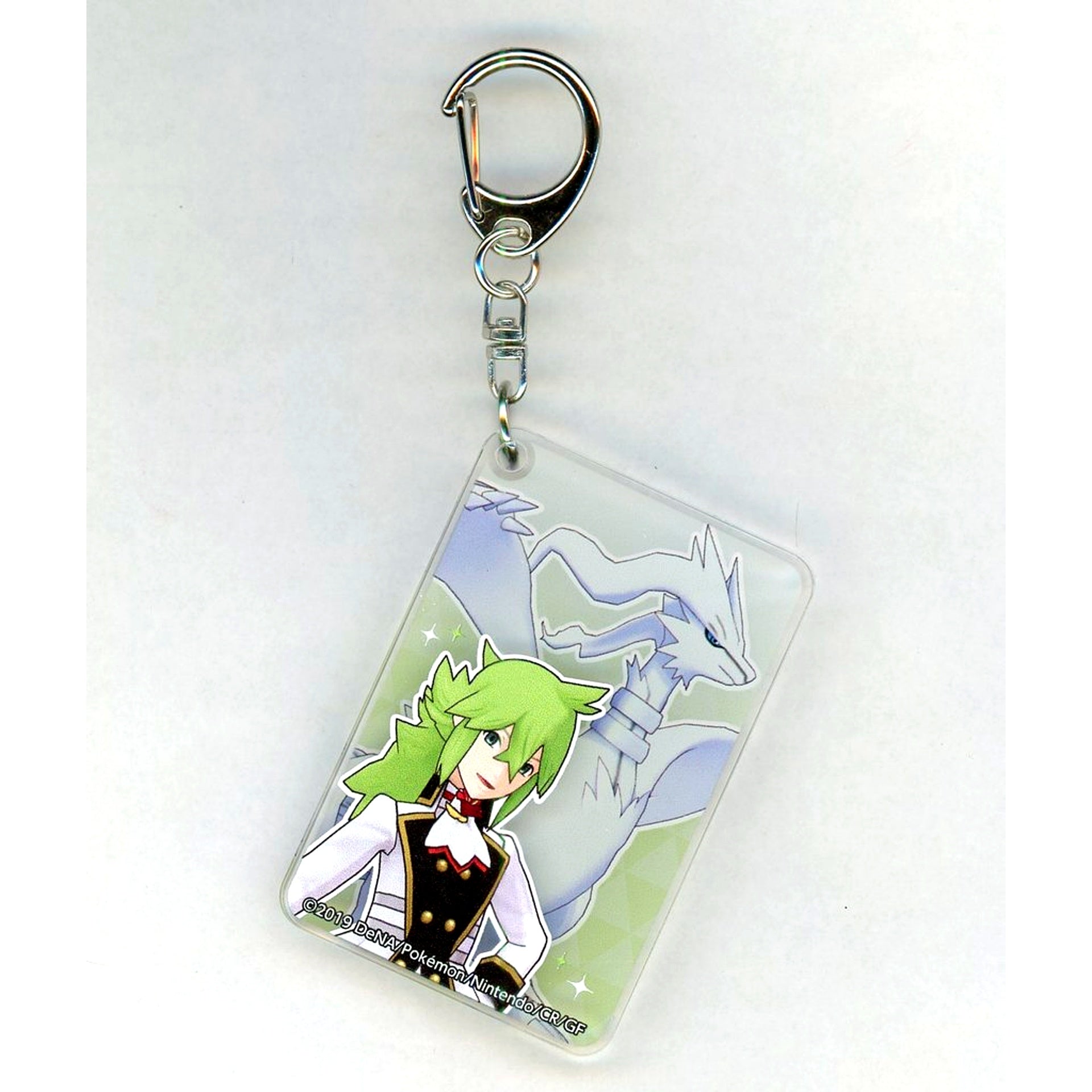 N 21 Anniversary & Reshiram Pokemon Masters EX Acrylic Keychain Karaoke Manekineko [USED]