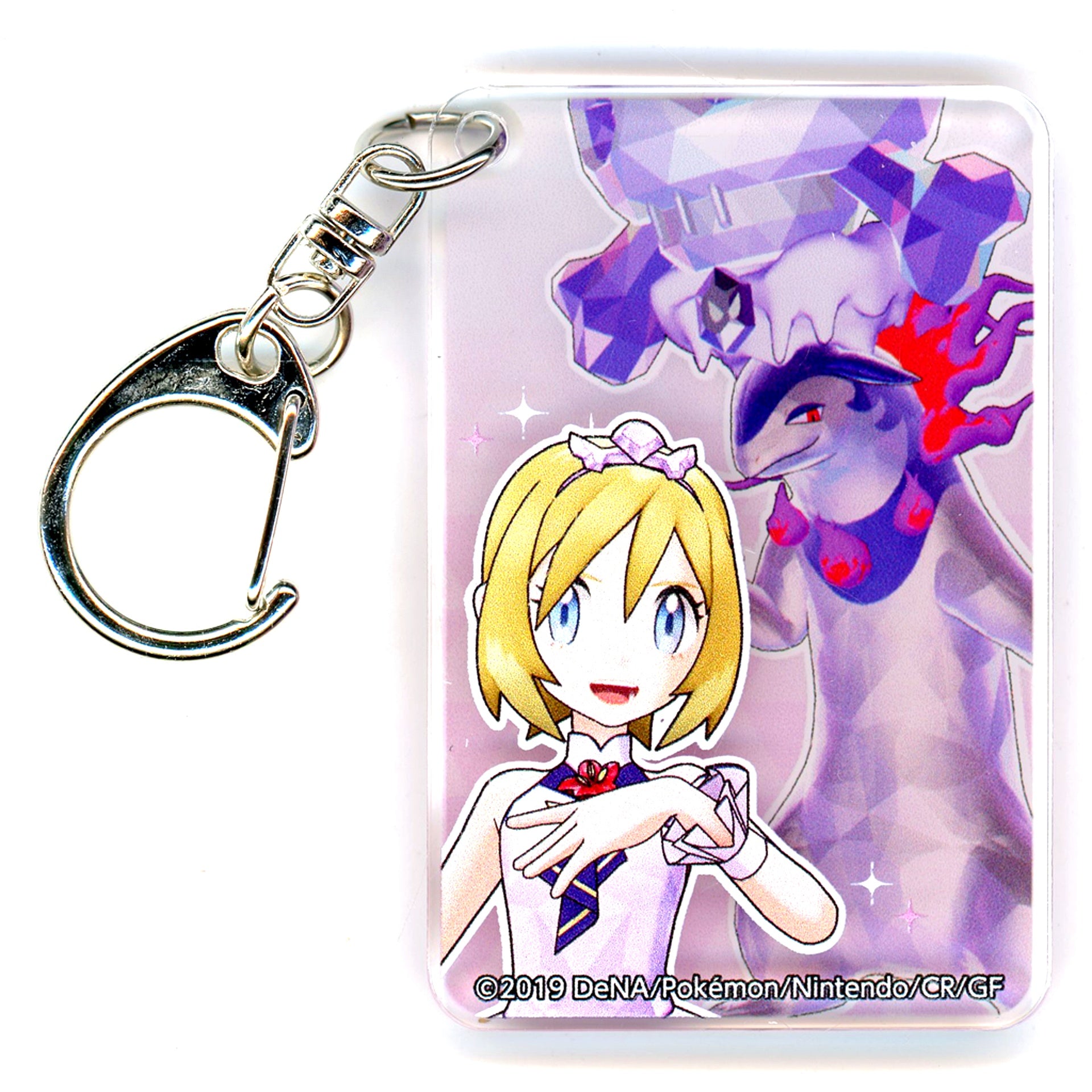 Irida 25th Anniv & Typhlosion Pokemon Masters EX x Karaoke Manekineko Acrylic Keychain [USED]