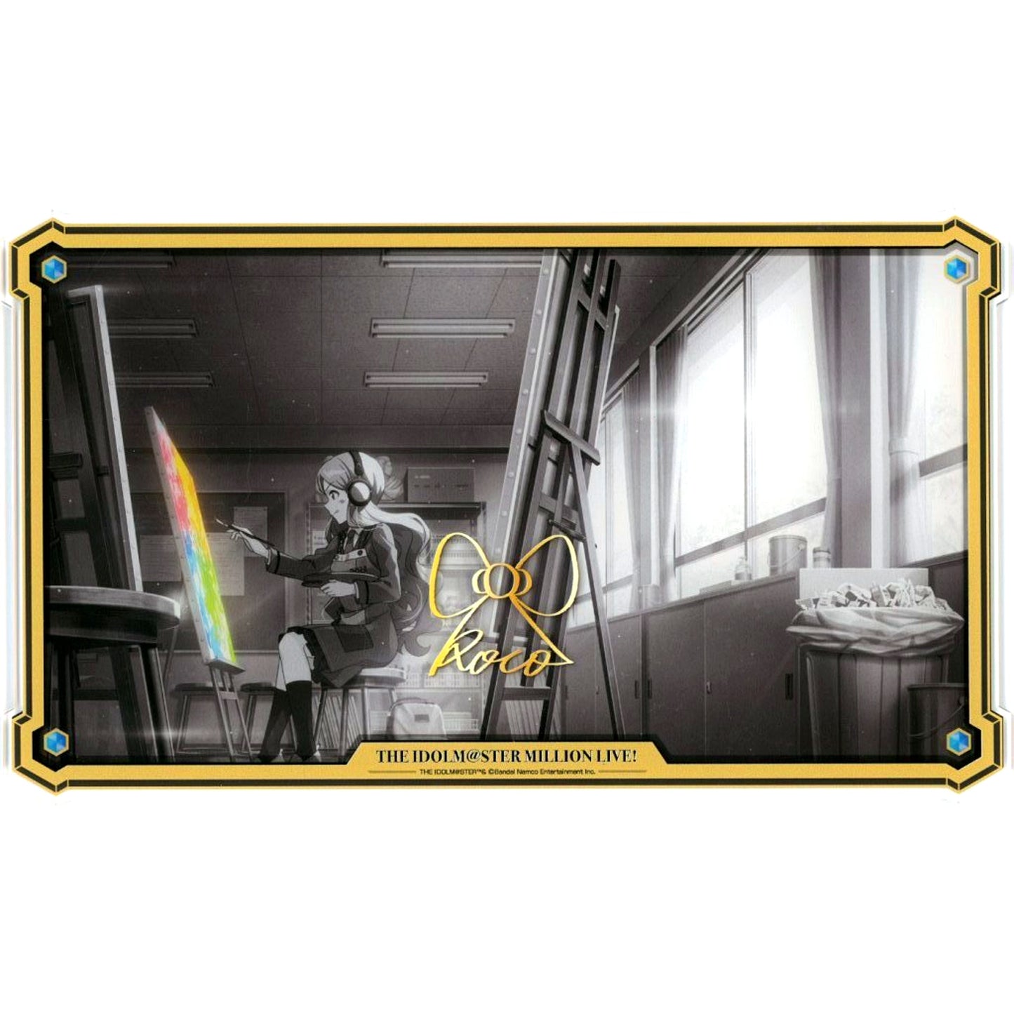 Roko Handa Monochrome THE IDOLM@STER MILLION LIVE! Acrylic Stand THE IDOLM@STER Official Shop Kuji M@STER Prize A [USED]