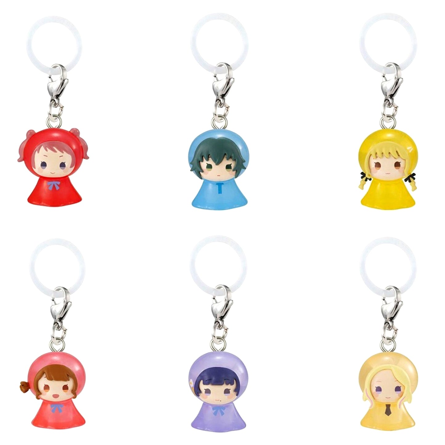 Set of 6 Gakuen Idolmaster Mejirushi Accessory [USED]