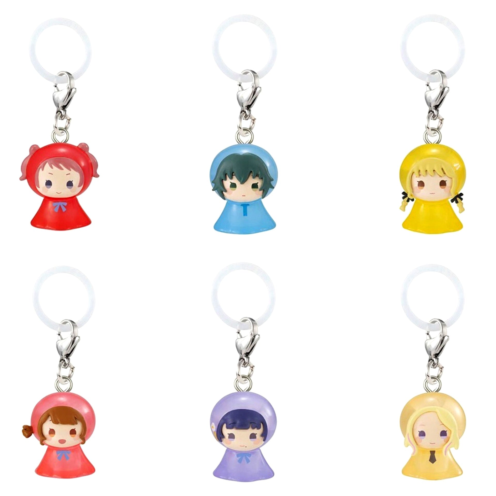 Set of 6 Gakuen Idolmaster Mejirushi Accessory [USED]