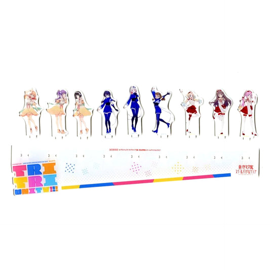 All Members Group Acrylic Stand Yodobashi Camera Purchase Bonus Item for Love Live! Hasunosora Girls' High School Idol Club 3rd Live Tour TRY TRI UNITY!!! Blu-ray Memorial BOX [USED]