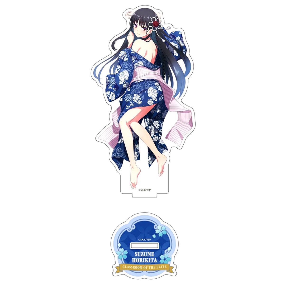Suzune Horikita Japanese Dress Looking Back Original Illustration Acrylic Stand Classroom of the Elite [USED]