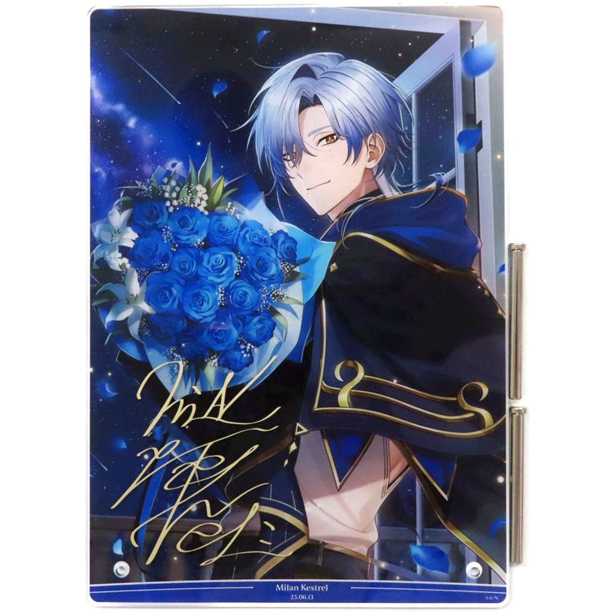 Milan Kestrel B5 Acrylic Panel Foil Stamped Replica Autograph Virtual YouTuber Nijisanji Milan Kestrel Birthday 2025 Bonus Item Single Item [USED]